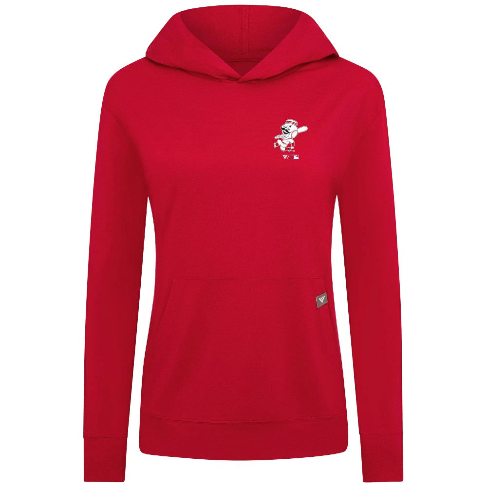 Cincinnati Reds Levelwear Women's Cooperstown Collection Relay Core Logo Pullover Hoodie | MLB Near me