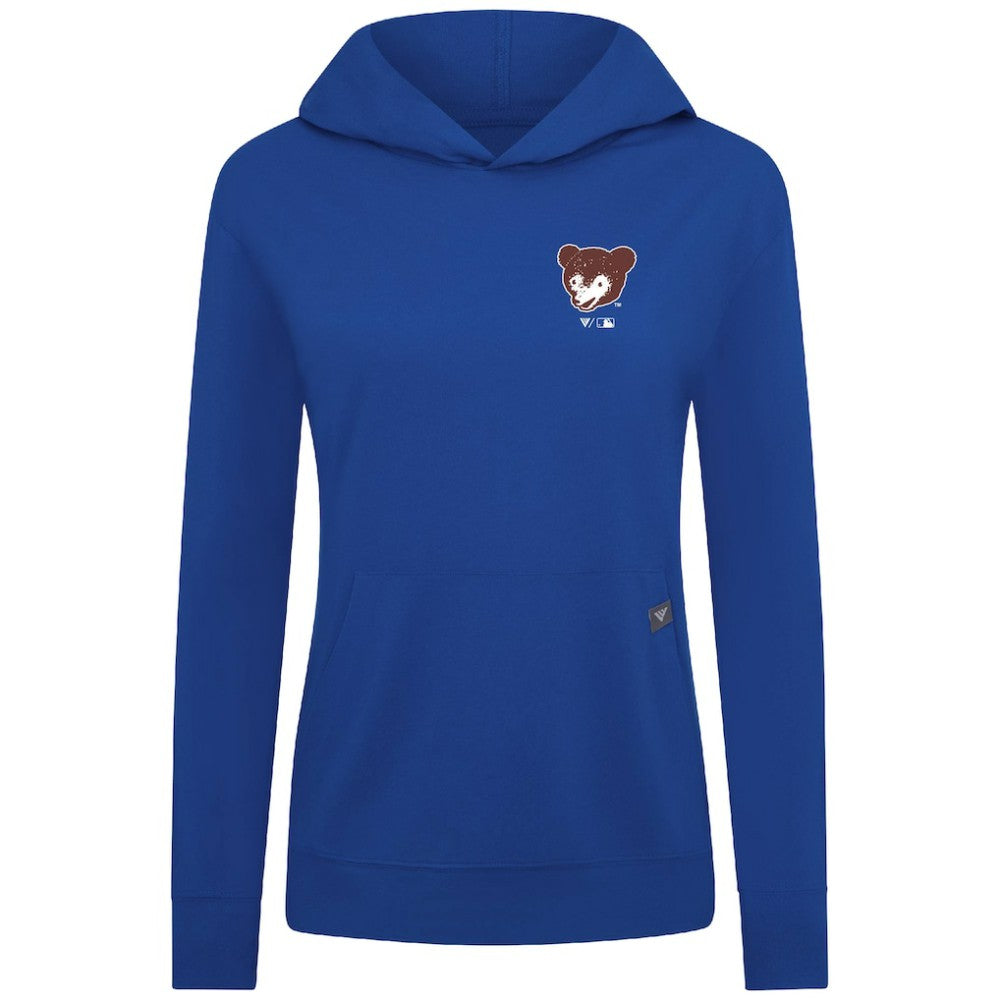 Chicago Cubs Levelwear Women's Cooperstown Collection Relay Core Logo Pullover Hoodie | MLB Outlet