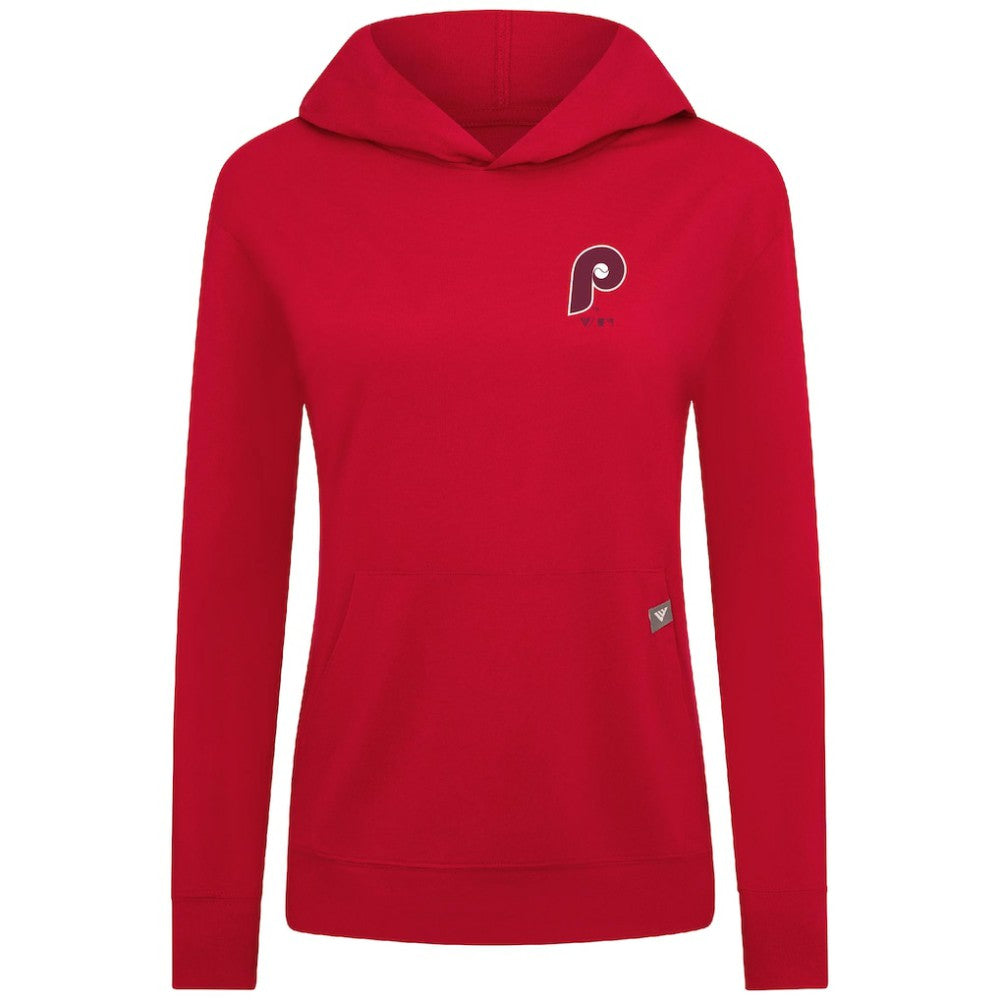 Philadelphia Phillies Levelwear Women's Cooperstown Collection Relay Core Logo Pullover Hoodie | MLB Shop