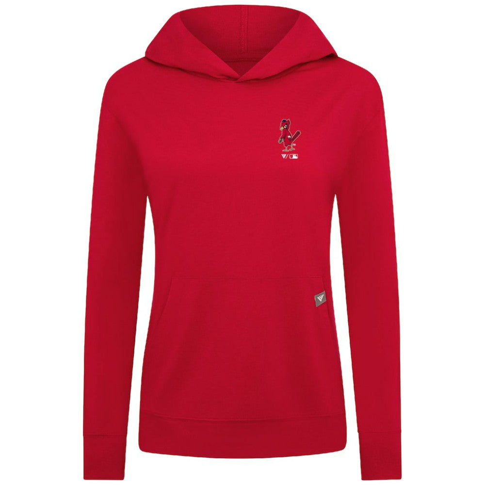 St. Louis Cardinals Levelwear Women's Cooperstown Collection Relay Core Logo Pullover Hoodie | MLB For sale
