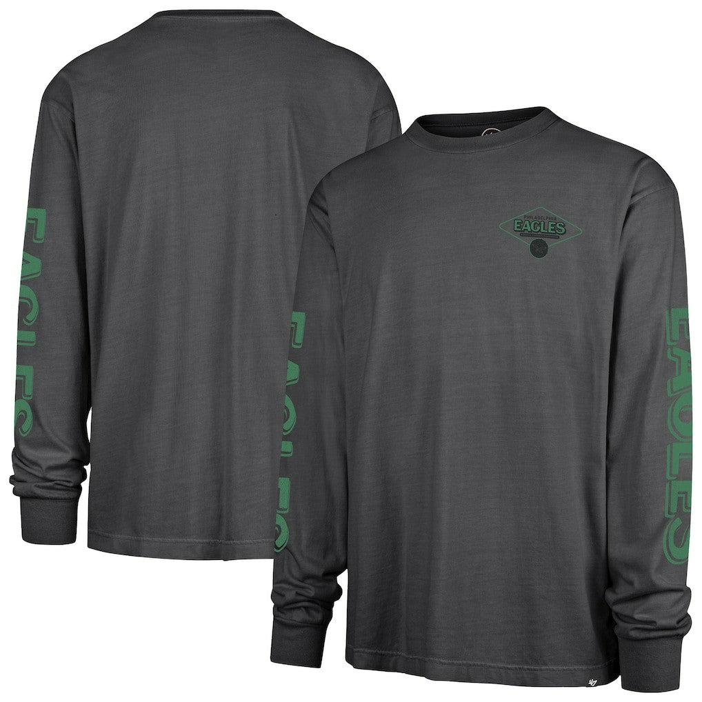Philadelphia Eagles 47 brand '47 Cairn Ravine Foundation Throwback Long Sleeve T-Shirt