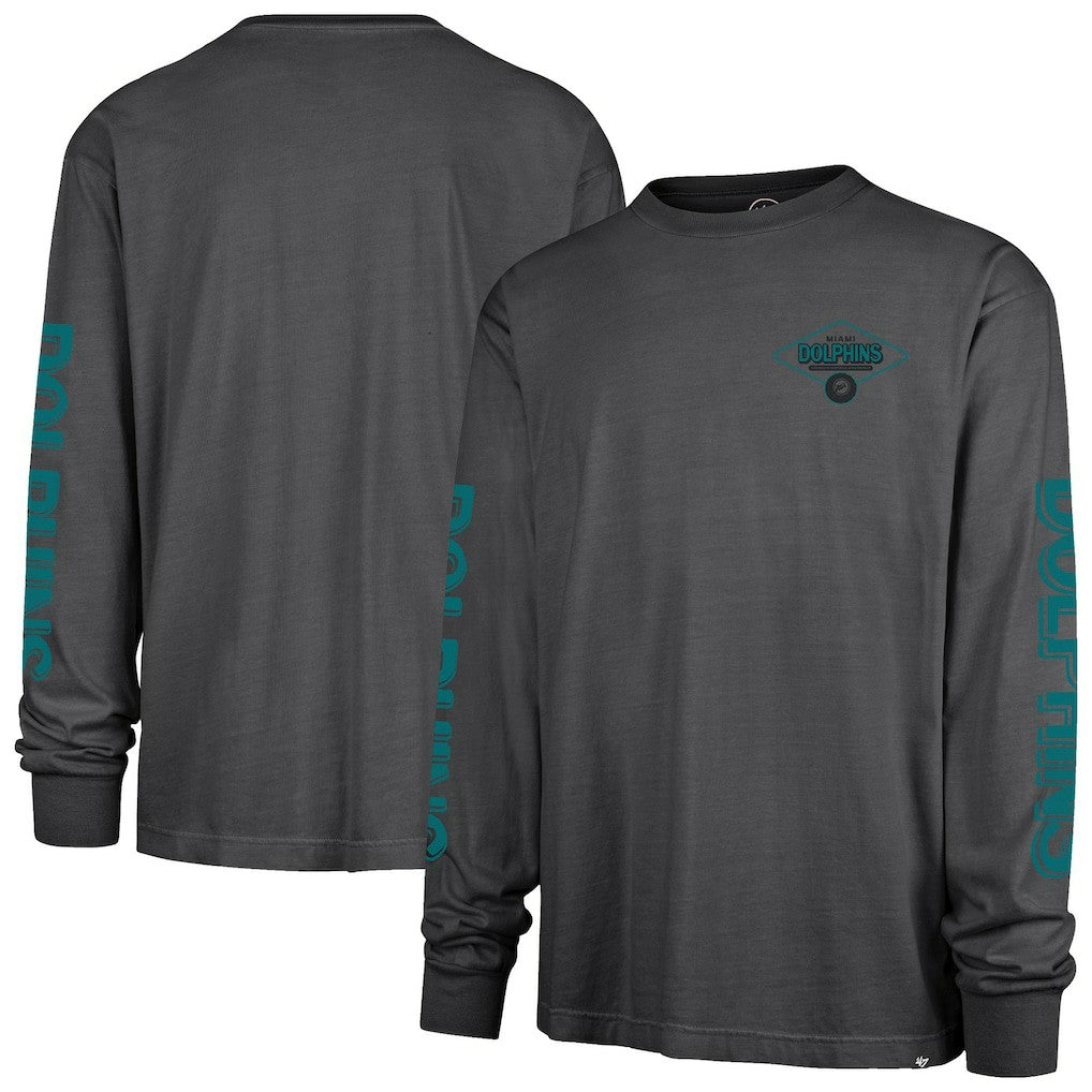Miami Dolphins 47 brand '47 Cairn Ravine Foundation Throwback Long Sleeve T-Shirt