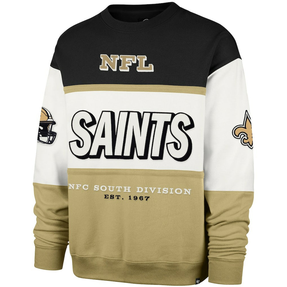 New Orleans Saints 47 brand '47 Breeze Maximalist Sweatshirt