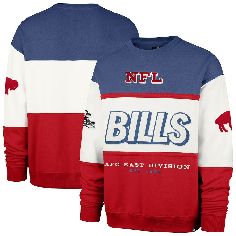 Buffalo Bills 47 brand '47 Throwback Breeze Maximalist Sweatshirt
