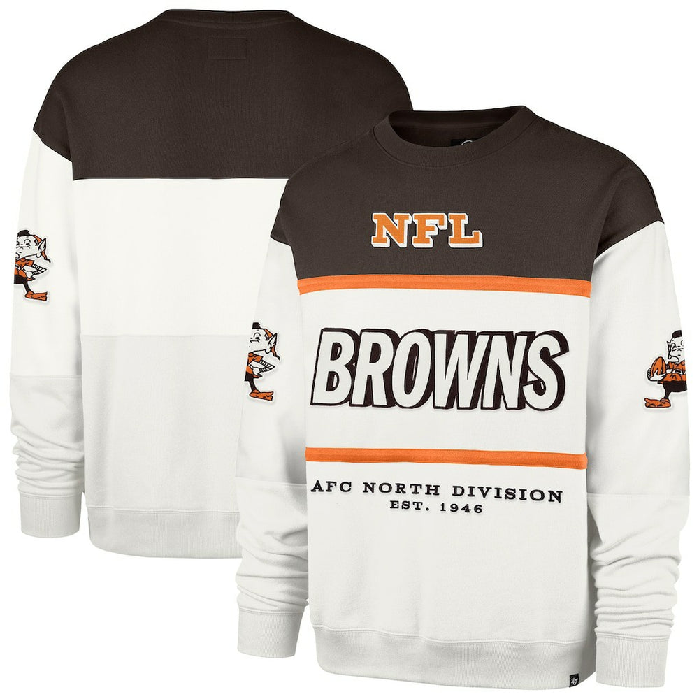 Cleveland Browns 47 brand '47 Throwback Breeze Maximalist Sweatshirt