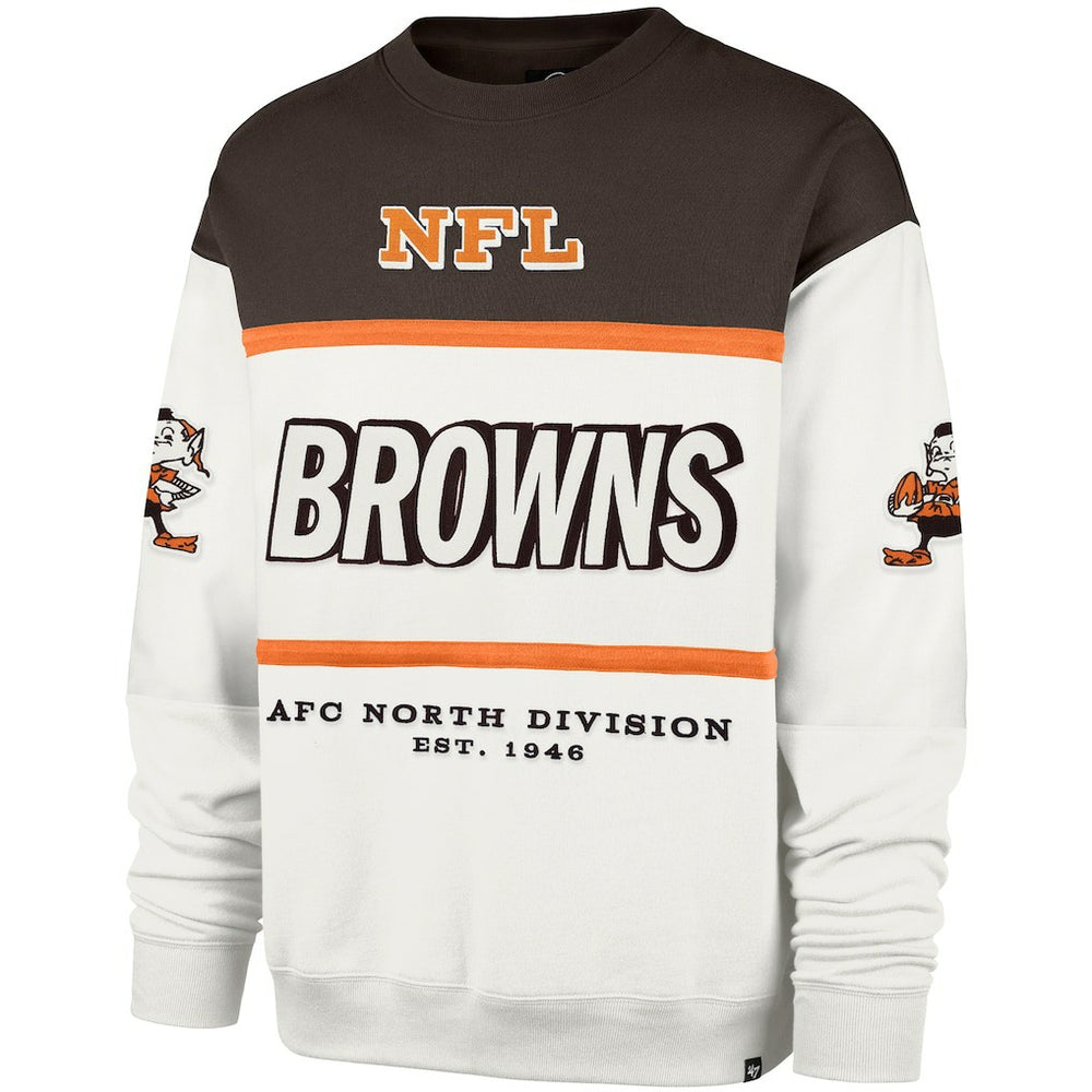 Cleveland Browns 47 brand '47 Throwback Breeze Maximalist Sweatshirt