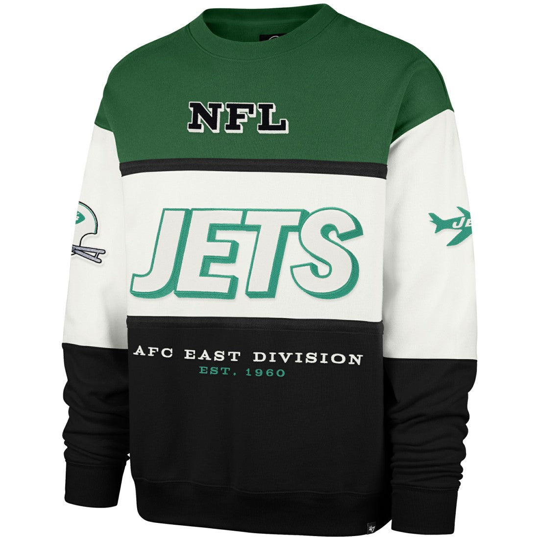 New York Jets 47 brand '47 Throwback Breeze Maximalist Sweatshirt