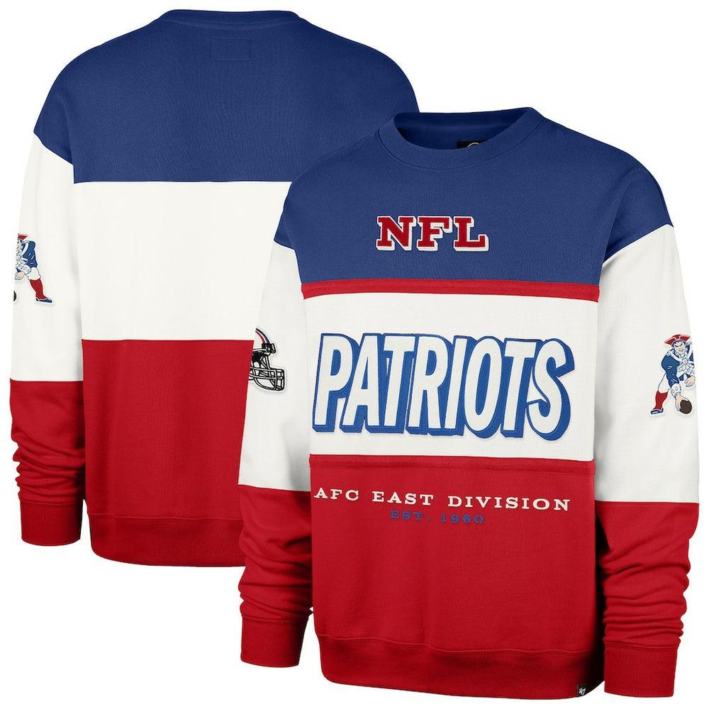 New England Patriots 47 brand '47 Throwback Breeze Maximalist Sweatshirt
