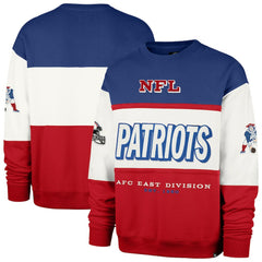 New England Patriots 47 brand '47 Throwback Breeze Maximalist Sweatshirt