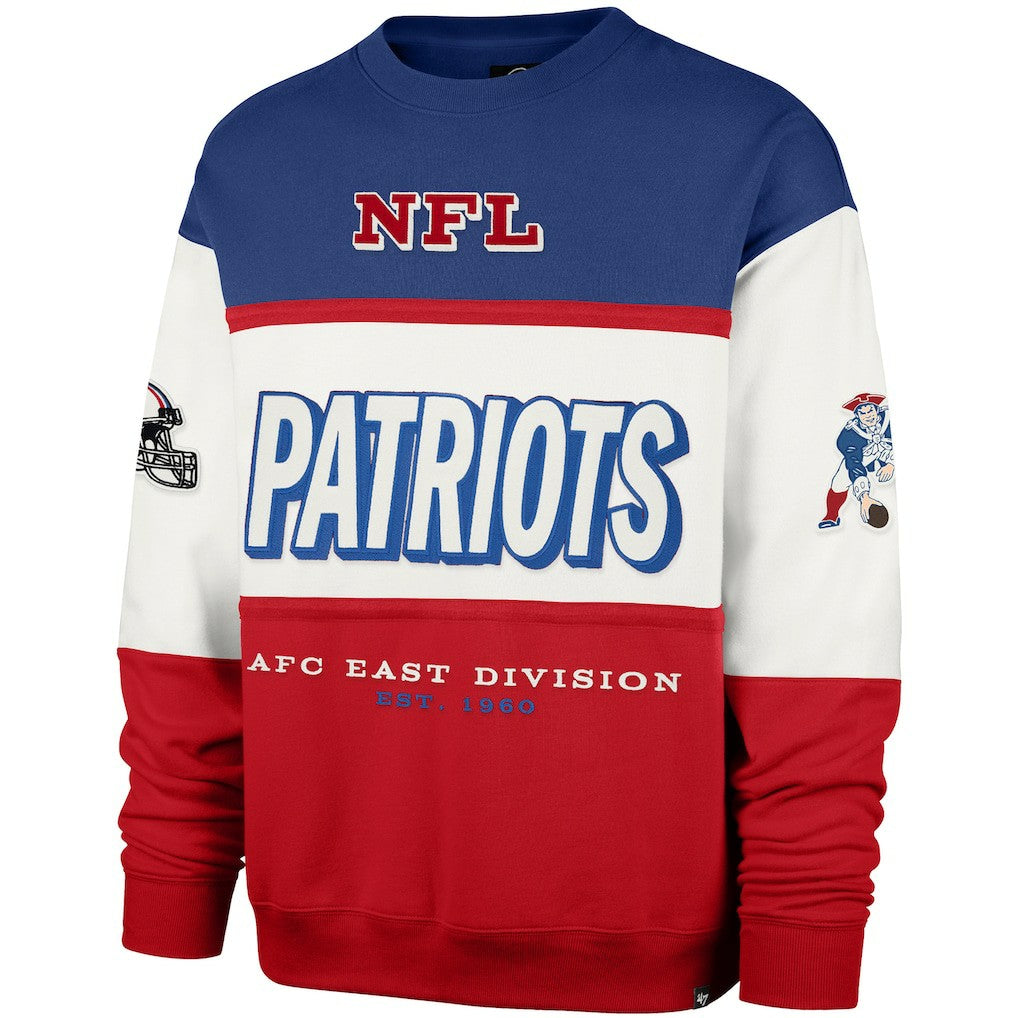 New England Patriots 47 brand '47 Throwback Breeze Maximalist Sweatshirt