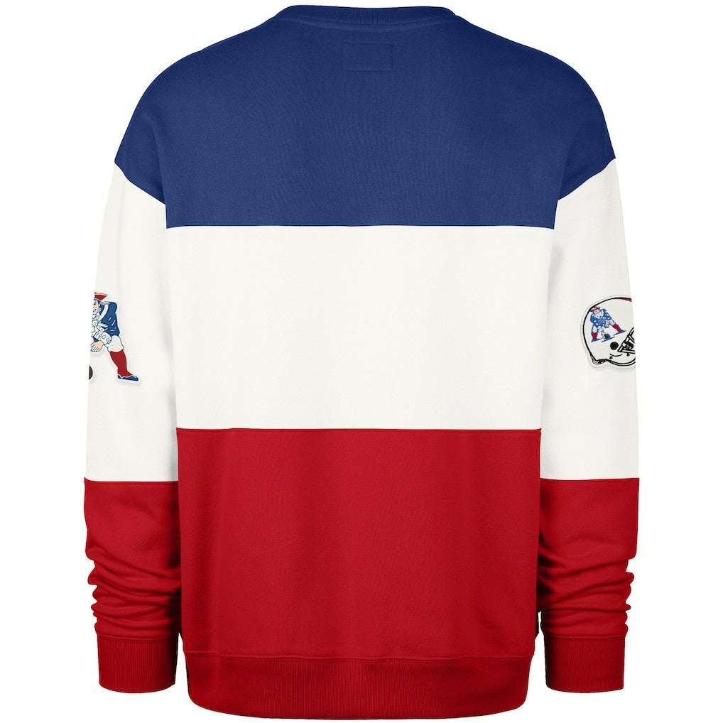 New England Patriots 47 brand '47 Throwback Breeze Maximalist Sweatshirt