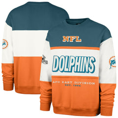 Miami Dolphins 47 brand '47 Throwback Breeze Maximalist Sweatshirt