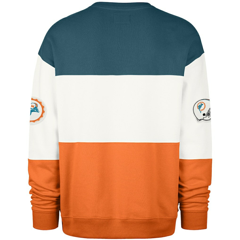 Miami Dolphins 47 brand '47 Throwback Breeze Maximalist Sweatshirt
