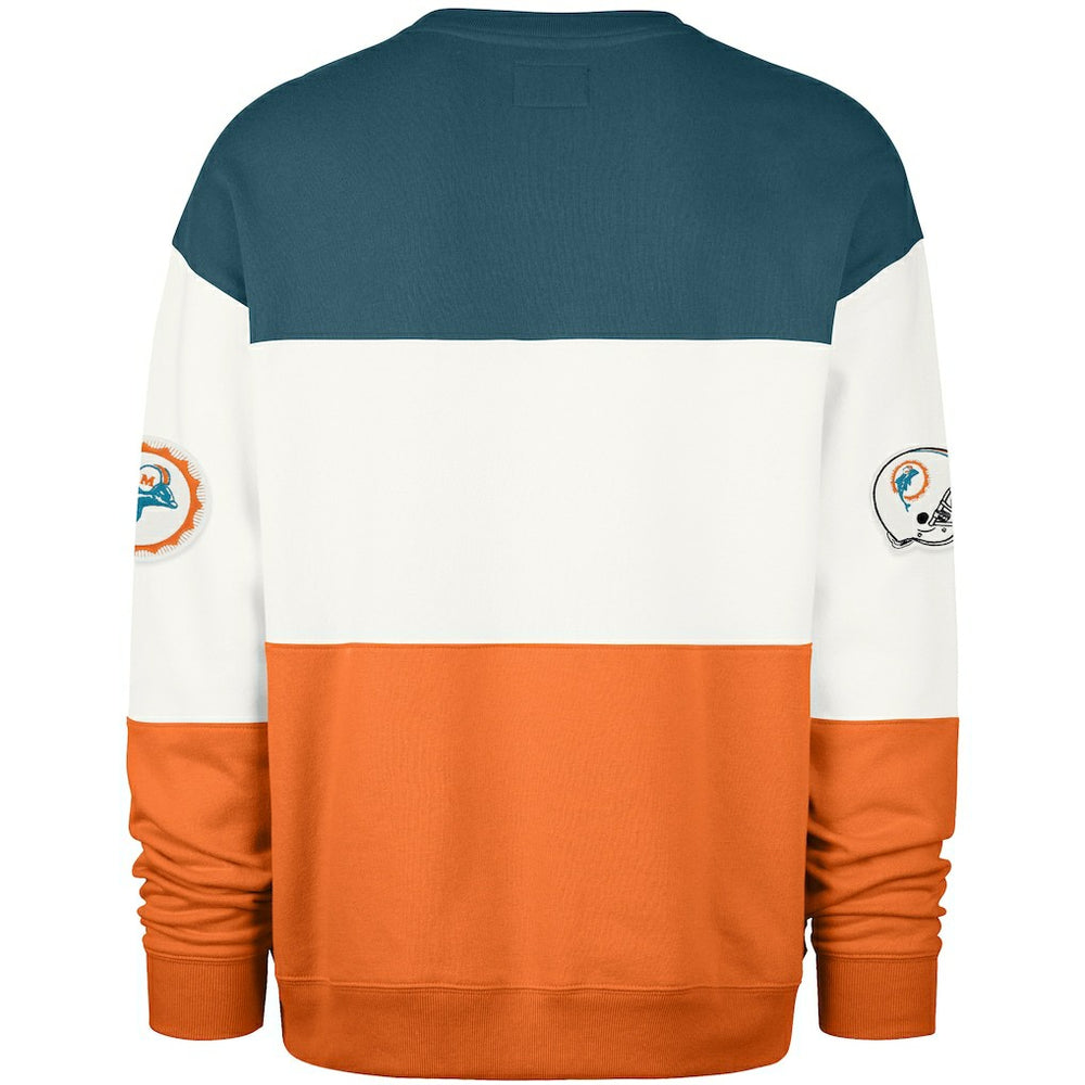 Miami Dolphins 47 brand '47 Throwback Breeze Maximalist Sweatshirt