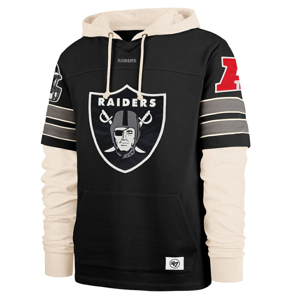 Las Vegas Raiders 47 brand '47 Split Zone Cornerback Duo Hoodie