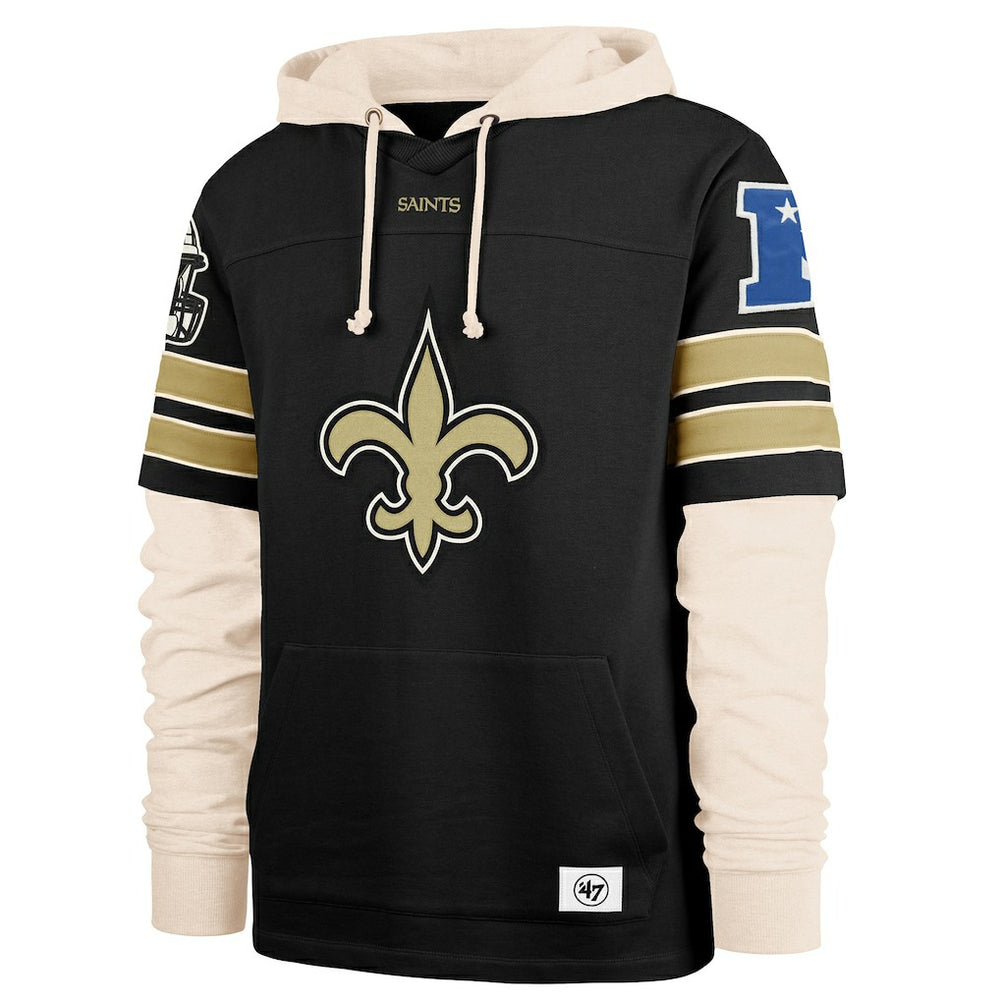 New Orleans Saints 47 brand '47 Split Zone Cornerback Duo Hoodie