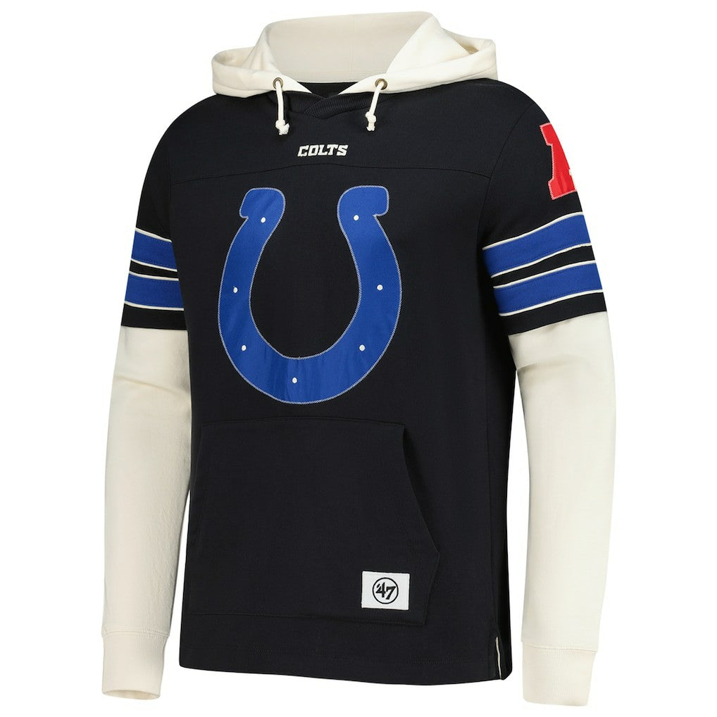 Indianapolis Colts 47 brand '47 Split Zone Cornerback Duo Hoodie