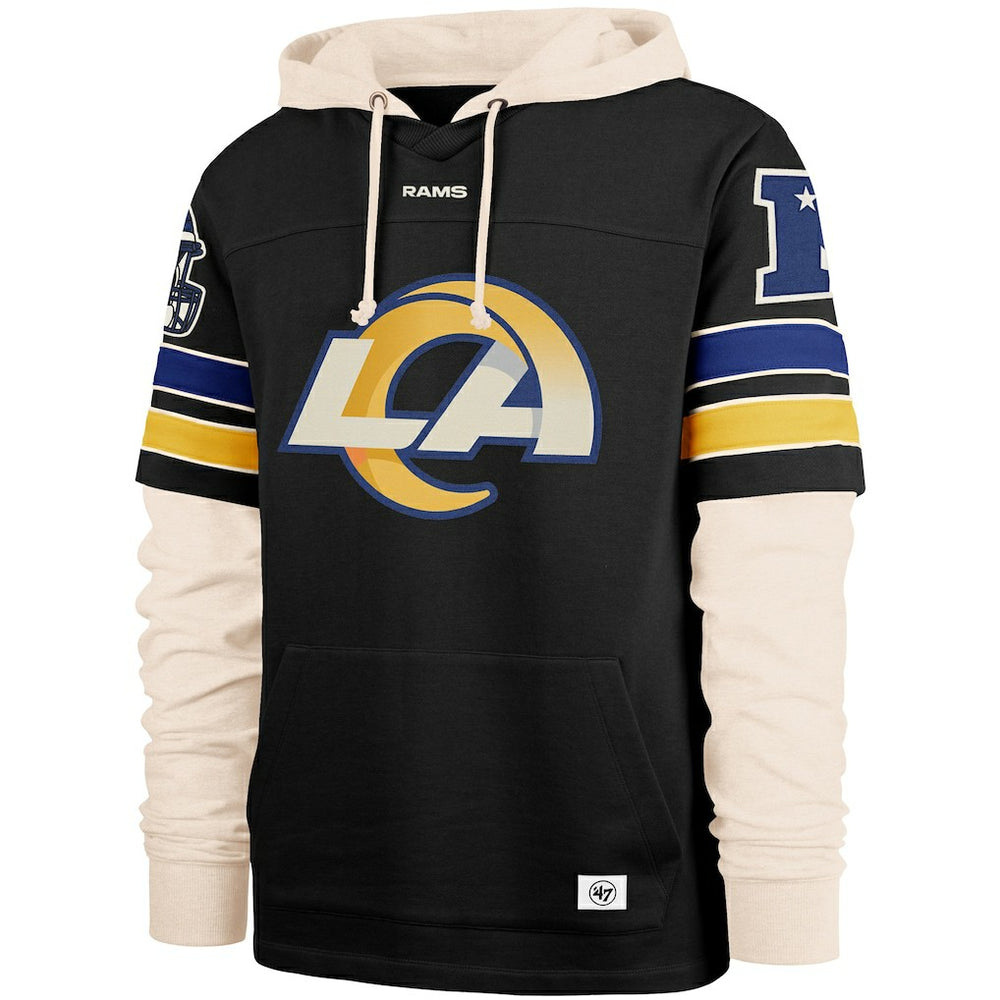 Los Angeles Rams 47 brand '47 Split Zone Cornerback Duo Hoodie