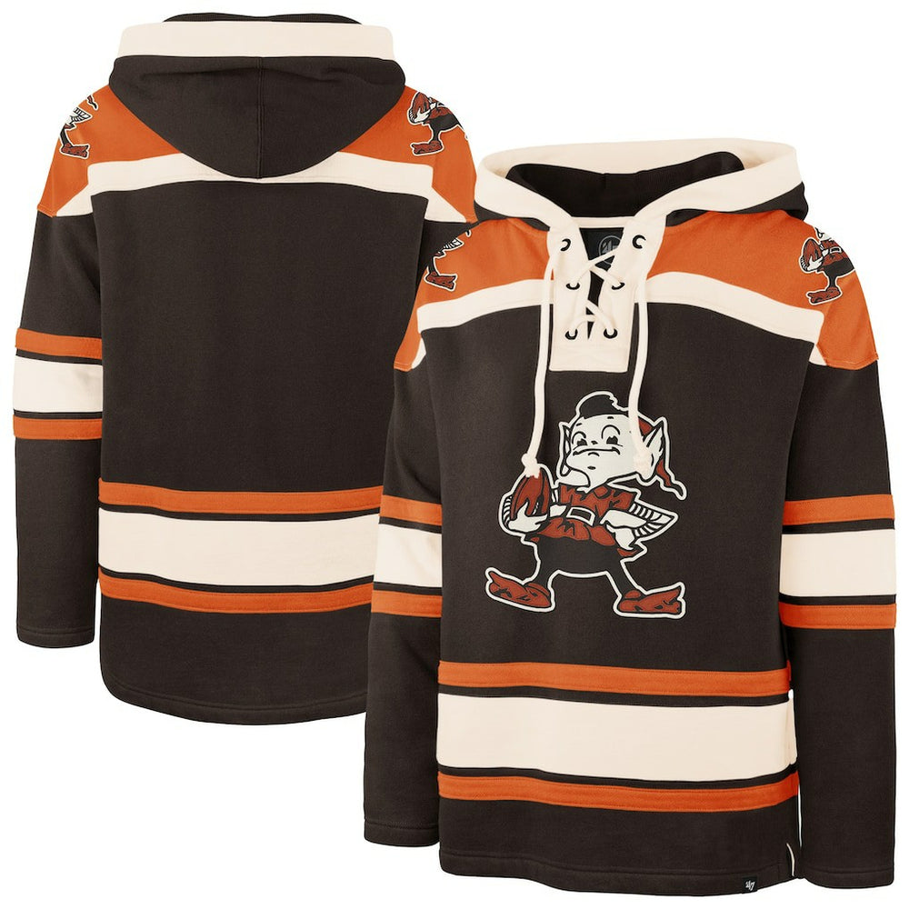 Cleveland Browns 47 brand '47 Throwback Superior Lacer Hoodie