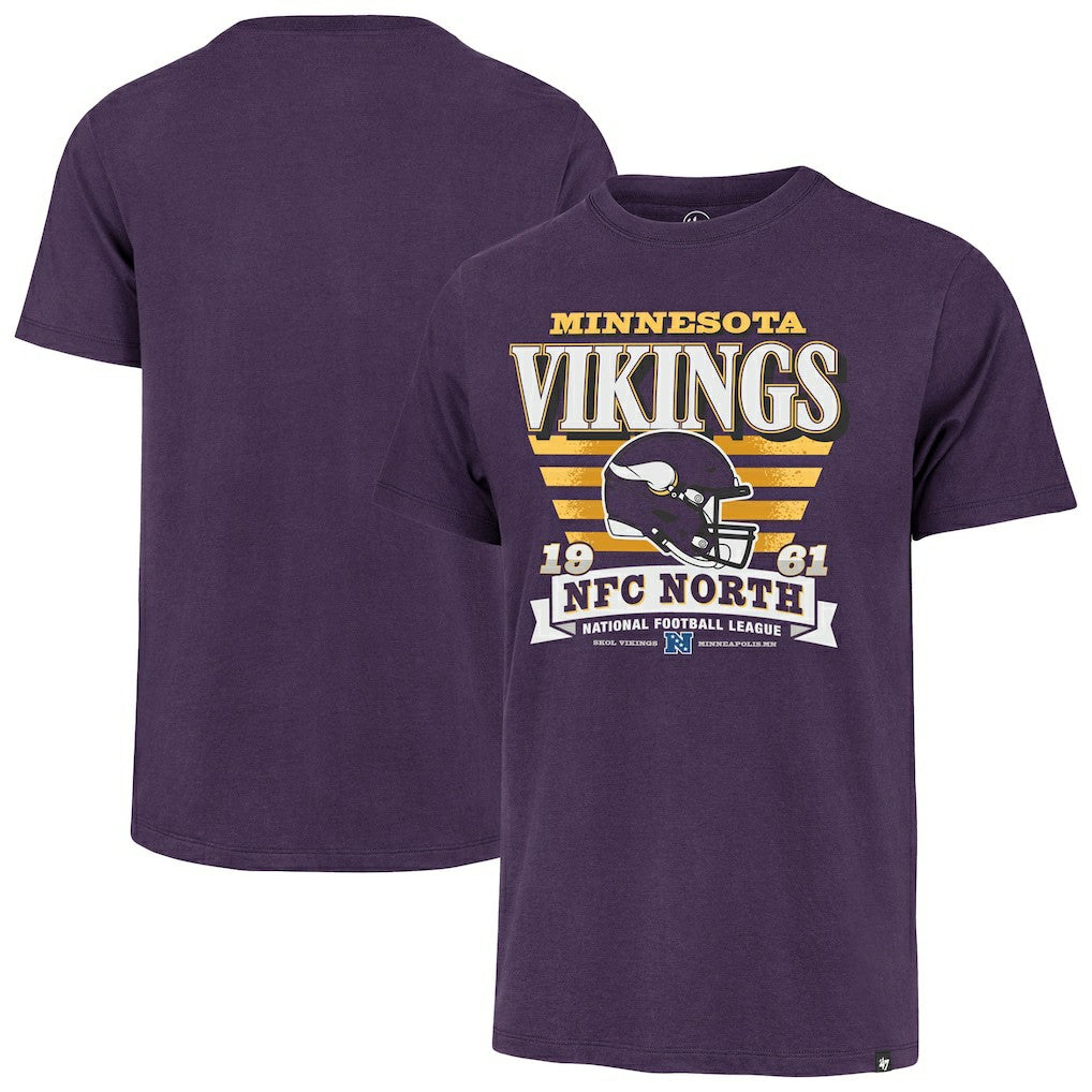 Minnesota Vikings 47 brand '47 Stripe Splash Franklin T-Shirt