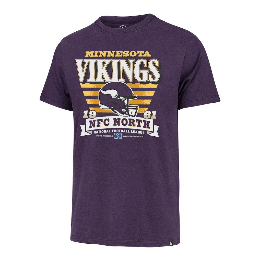 Minnesota Vikings 47 brand '47 Stripe Splash Franklin T-Shirt