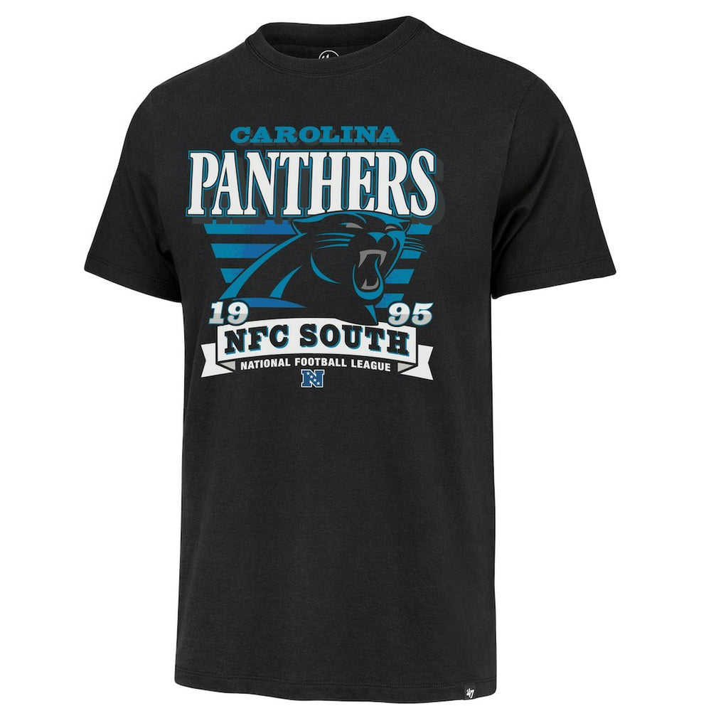 Carolina Panthers 47 brand '47 Stripe Splash Franklin T-Shirt