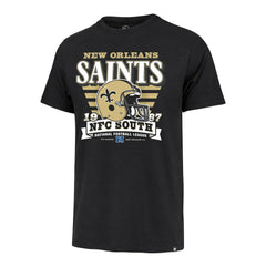 New Orleans Saints 47 brand '47 Stripe Splash Franklin Throwback T-Shirt