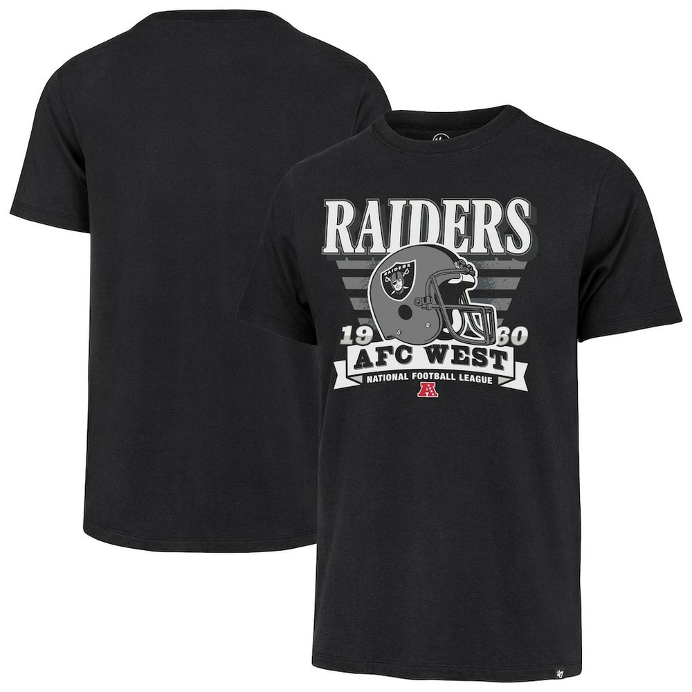 Las Vegas Raiders 47 brand '47 Stripe Splash Franklin Throwback T-Shirt