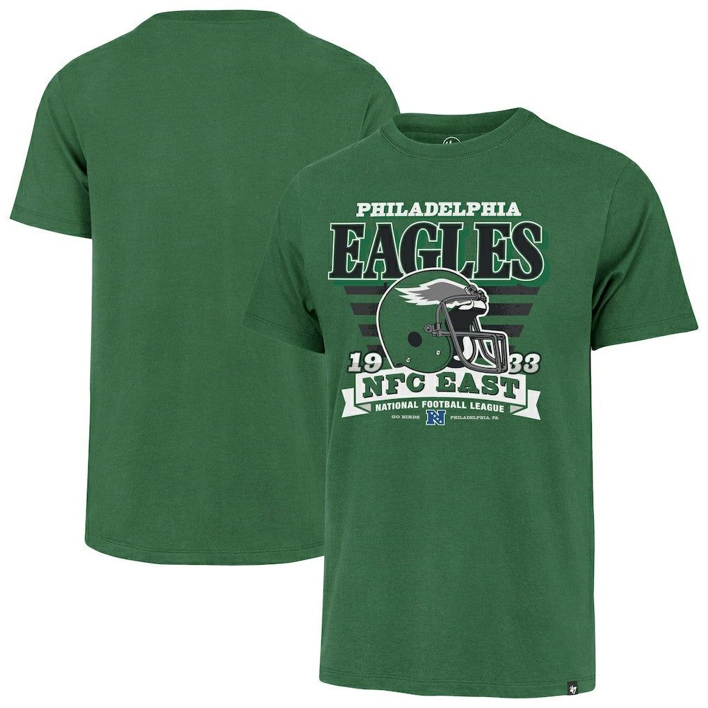 Philadelphia Eagles 47 brand '47 Stripe Splash Franklin Throwback T-Shirt