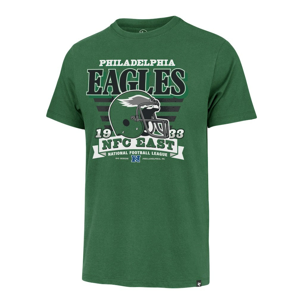 Philadelphia Eagles 47 brand '47 Stripe Splash Franklin Throwback T-Shirt