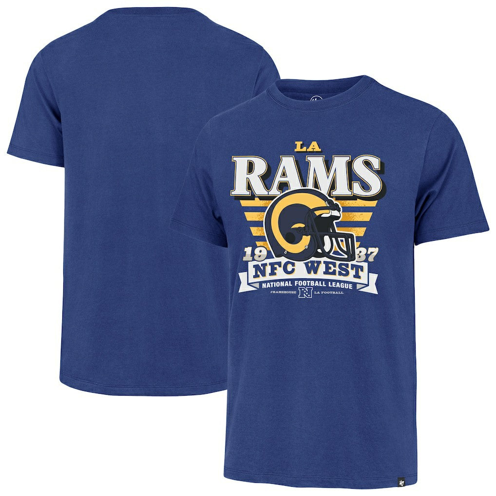 Los Angeles Rams 47 brand '47 Stripe Splash Franklin Throwback T-Shirt