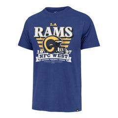 Los Angeles Rams 47 brand '47 Stripe Splash Franklin Throwback T-Shirt