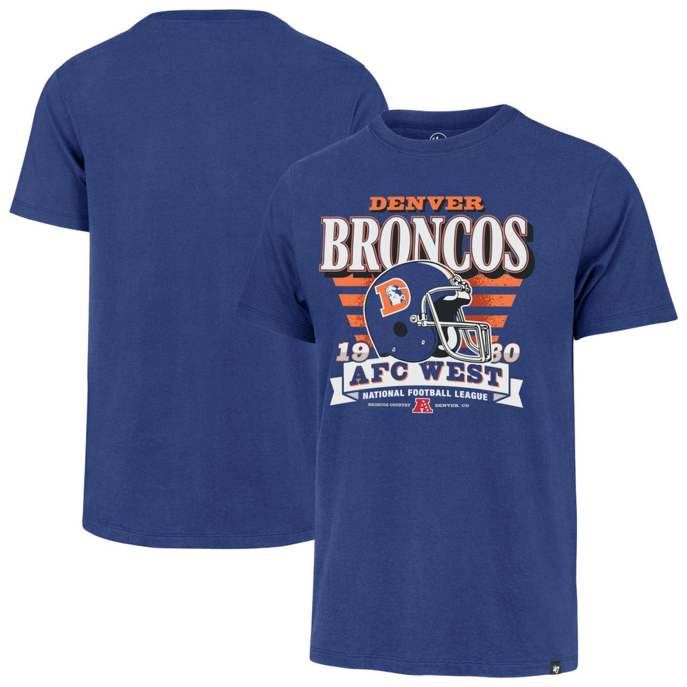 Denver Broncos 47 brand '47 Stripe Splash Franklin Throwback T-Shirt