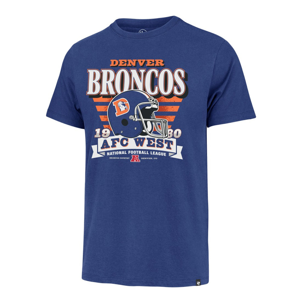 Denver Broncos 47 brand '47 Stripe Splash Franklin Throwback T-Shirt