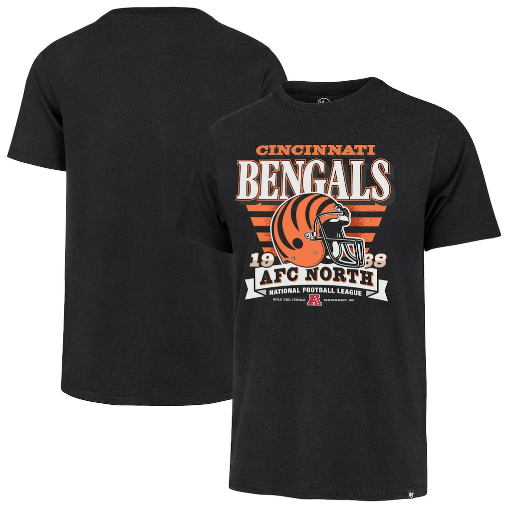 Cincinnati Bengals 47 brand '47 Stripe Splash Franklin Throwback T-Shirt