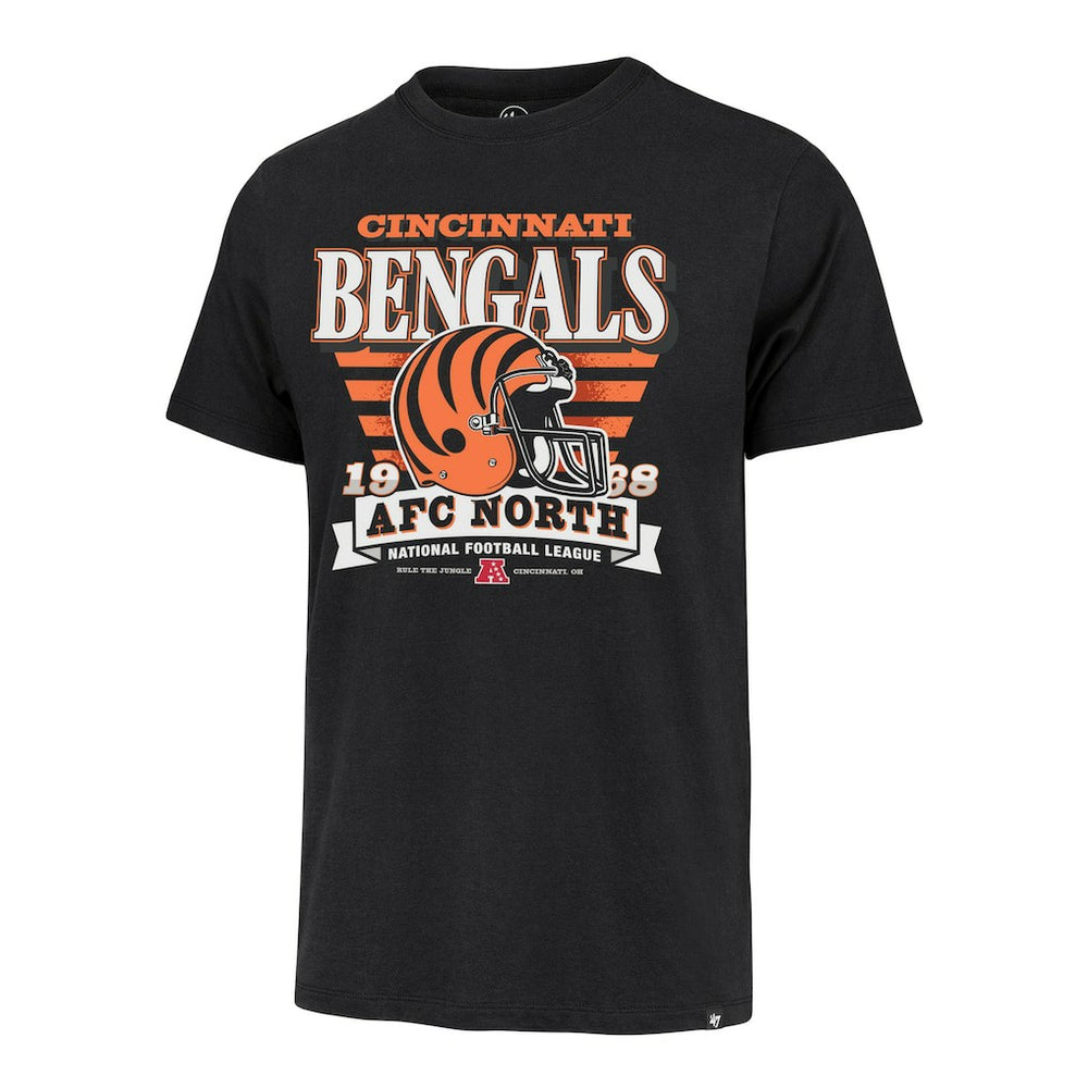 Cincinnati Bengals 47 brand '47 Stripe Splash Franklin Throwback T-Shirt