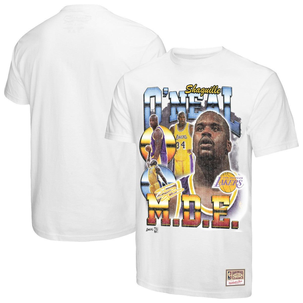 Shaquille O'Neal Los Angeles Lakers Commemorative Collage T-Shirt On Sale