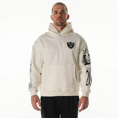 Las Vegas Raiders  The Wild Collective Unisex Stacked Graphic Sleeve Fleece Hoodie