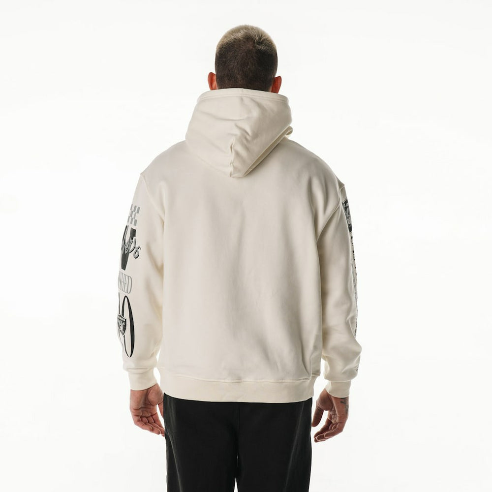 Las Vegas Raiders  The Wild Collective Unisex Stacked Graphic Sleeve Fleece Hoodie