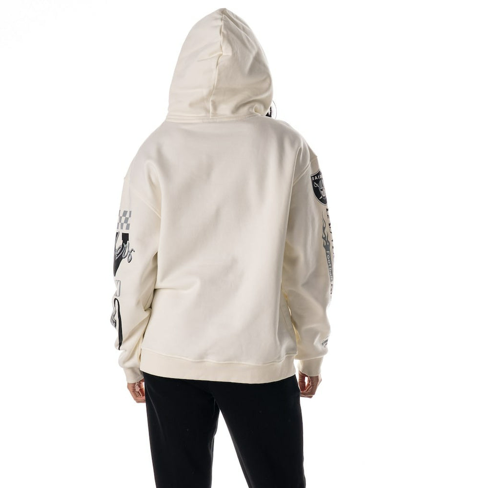 Las Vegas Raiders  The Wild Collective Unisex Stacked Graphic Sleeve Fleece Hoodie