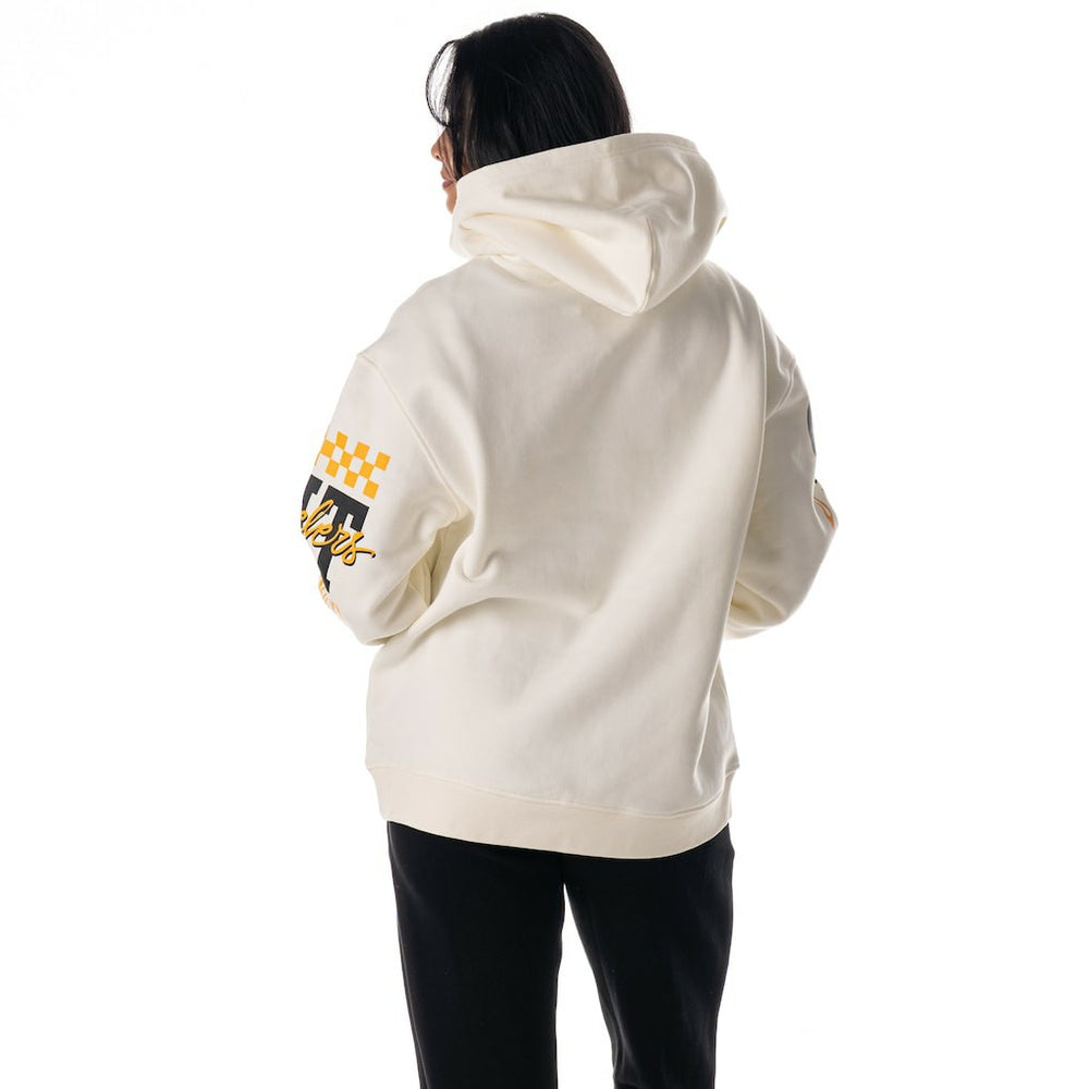 Pittsburgh Steelers  The Wild Collective Unisex Stacked Graphic Sleeve Fleece Hoodie