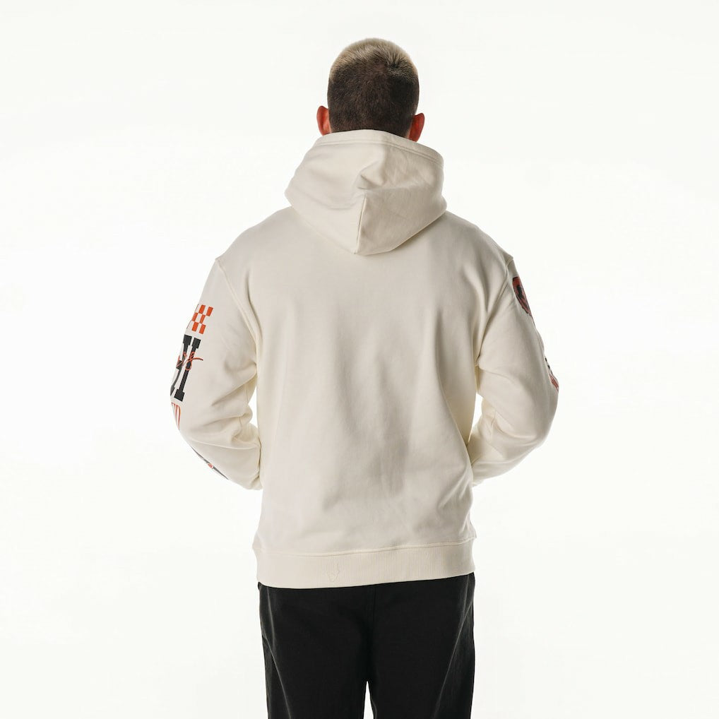 Chicago Bears  The Wild Collective Unisex Stacked Graphic Sleeve Fleece Hoodie