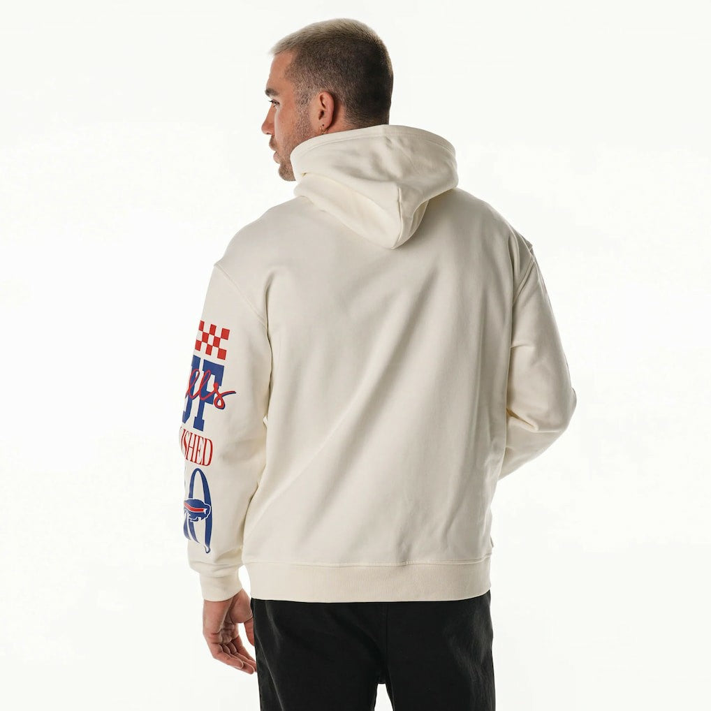 Buffalo Bills  The Wild Collective Unisex Stacked Graphic Sleeve Fleece Hoodie