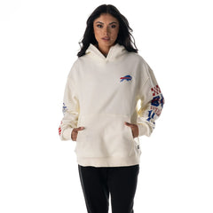 Buffalo Bills  The Wild Collective Unisex Stacked Graphic Sleeve Fleece Hoodie