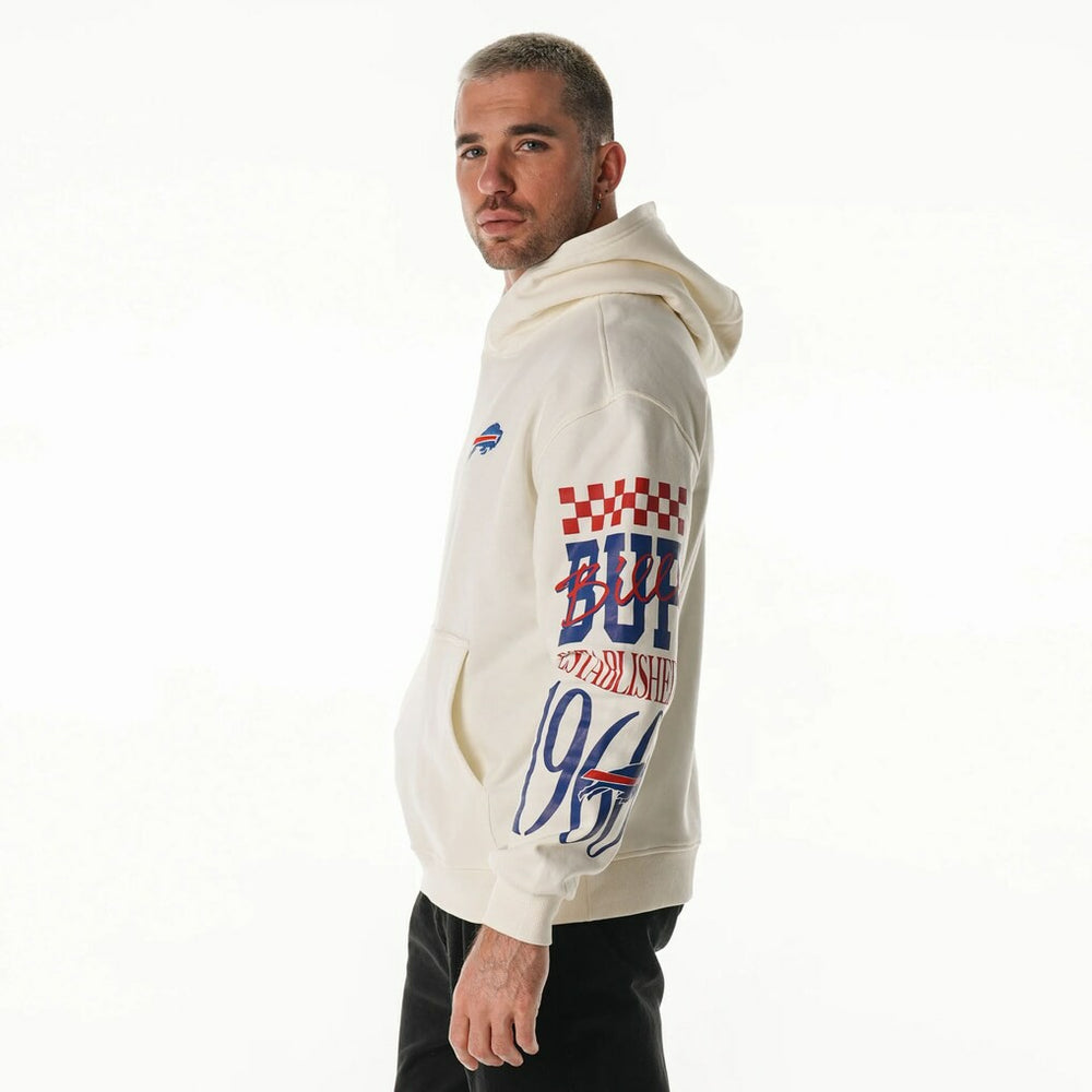 Buffalo Bills  The Wild Collective Unisex Stacked Graphic Sleeve Fleece Hoodie
