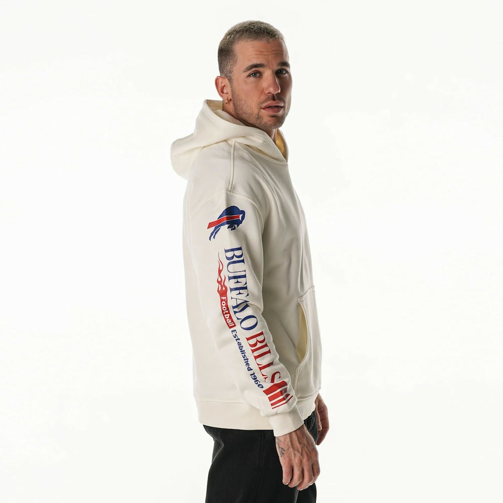 Buffalo Bills  The Wild Collective Unisex Stacked Graphic Sleeve Fleece Hoodie