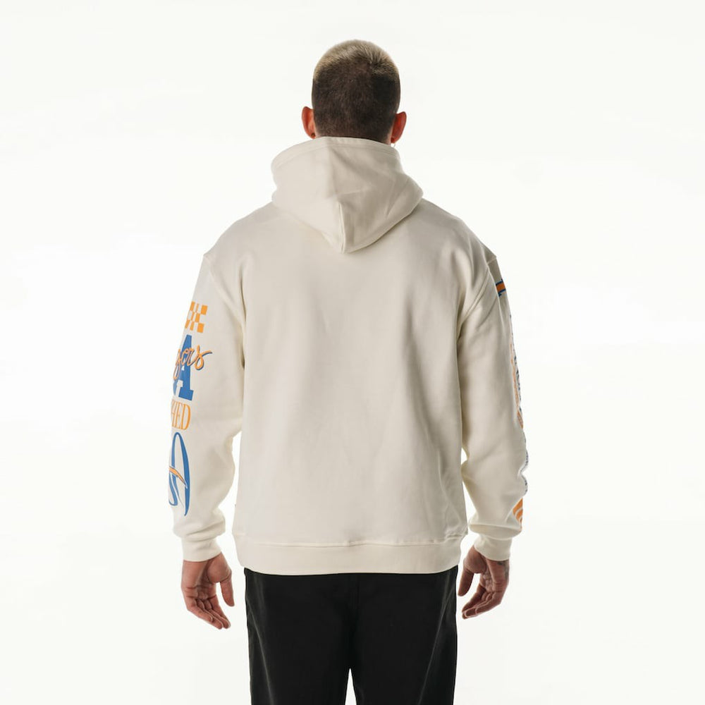 Los Angeles Chargers  The Wild Collective Unisex Stacked Graphic Sleeve Fleece Hoodie