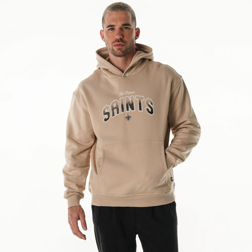 New Orleans Saints  The Wild Collective Unisex Oversized Graphic Fleece Hoodie
