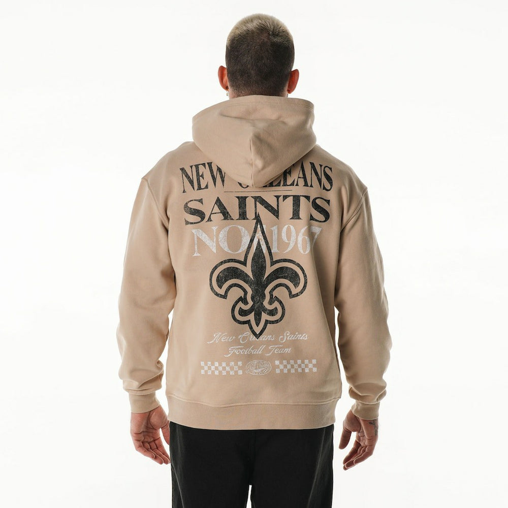 New Orleans Saints  The Wild Collective Unisex Oversized Graphic Fleece Hoodie