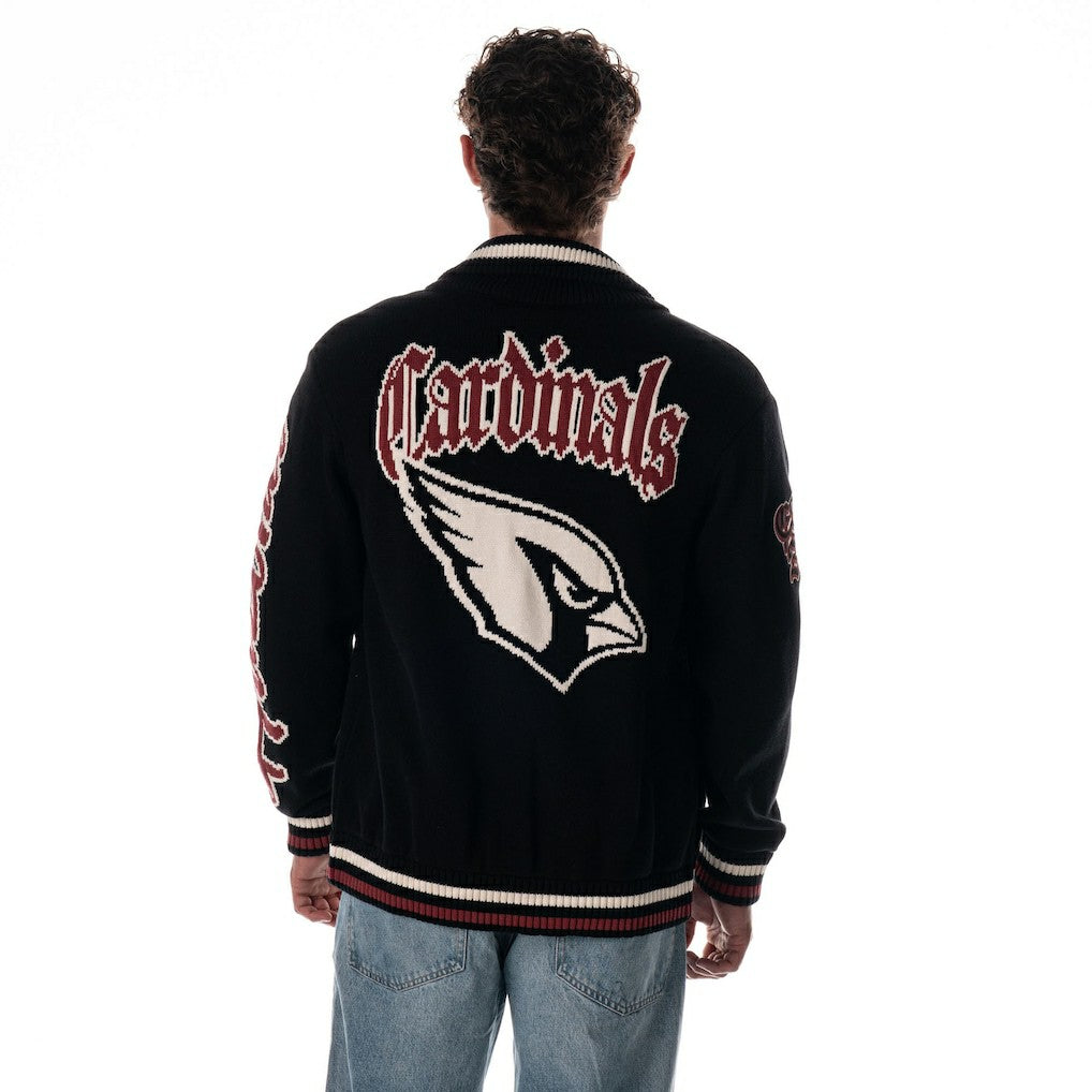 Arizona Cardinals  The Wild Collective Unisex Jacquard Full-Zip Sweater